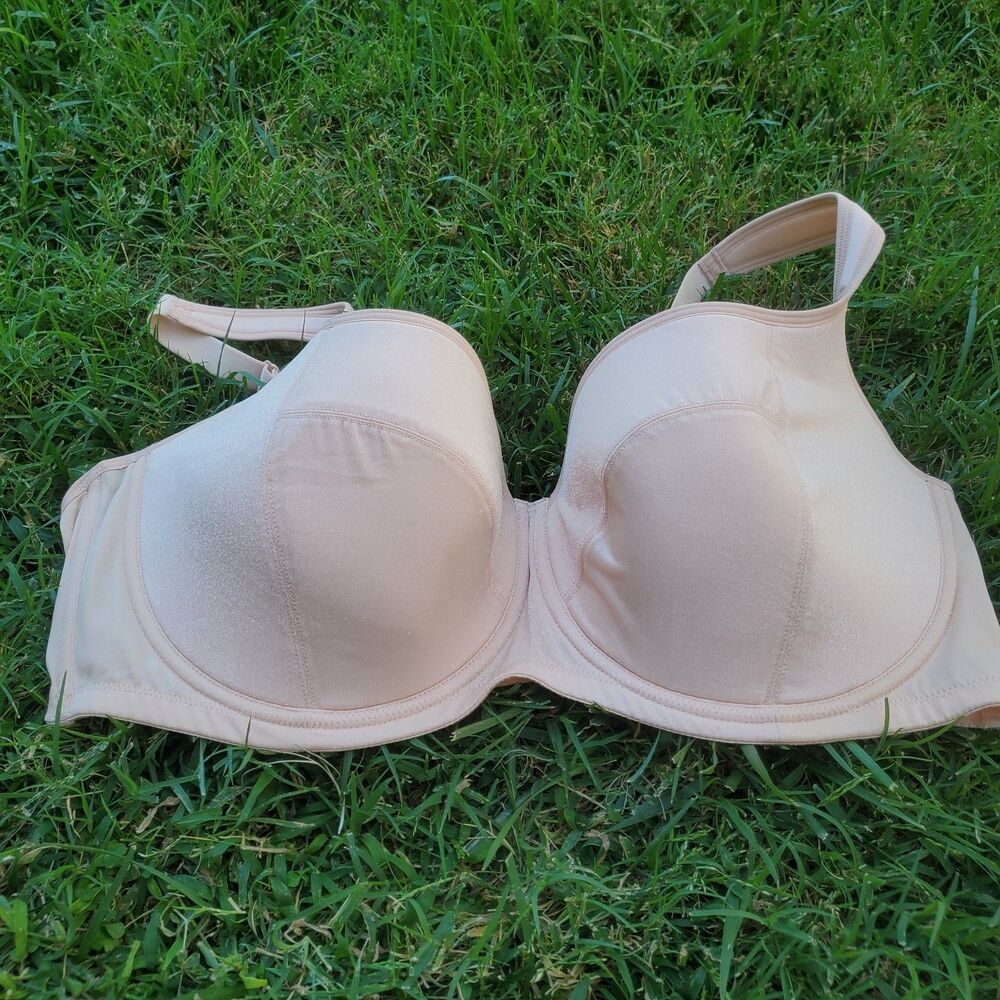 HSIA Women's Minimizer Bra Unlined Full Coverage Wide Strap Size 40DDD